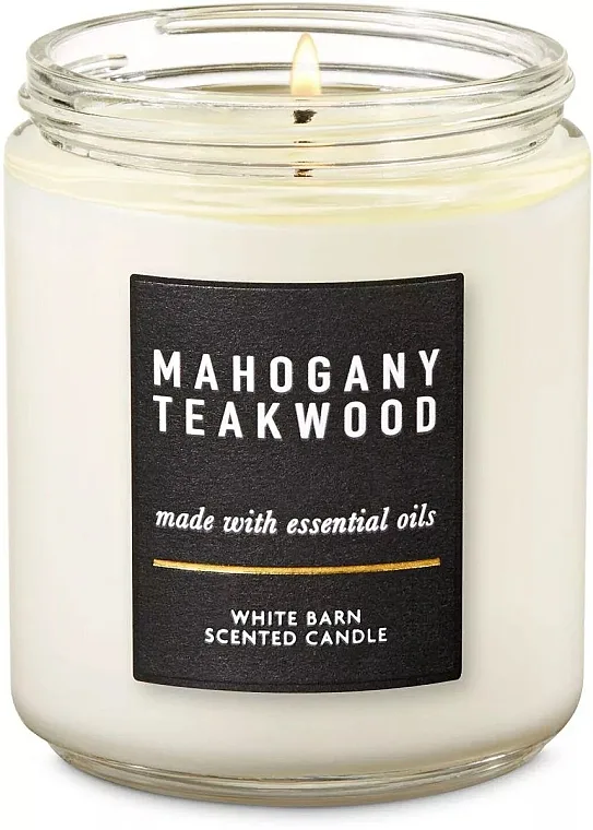 BATH BODY WORKS Mahogany Teakwood candle image 2