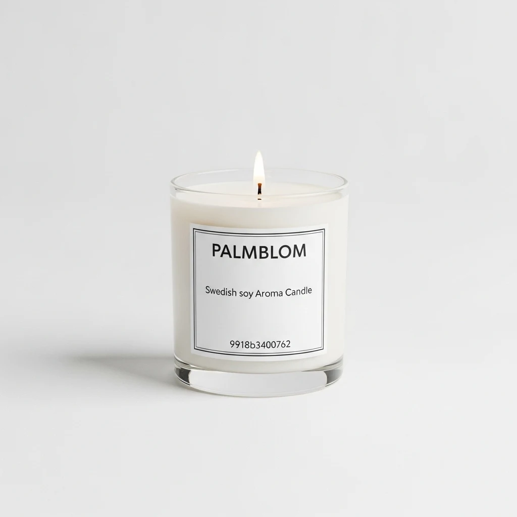 PALMBLOM Swedish soy aroma candle image 2