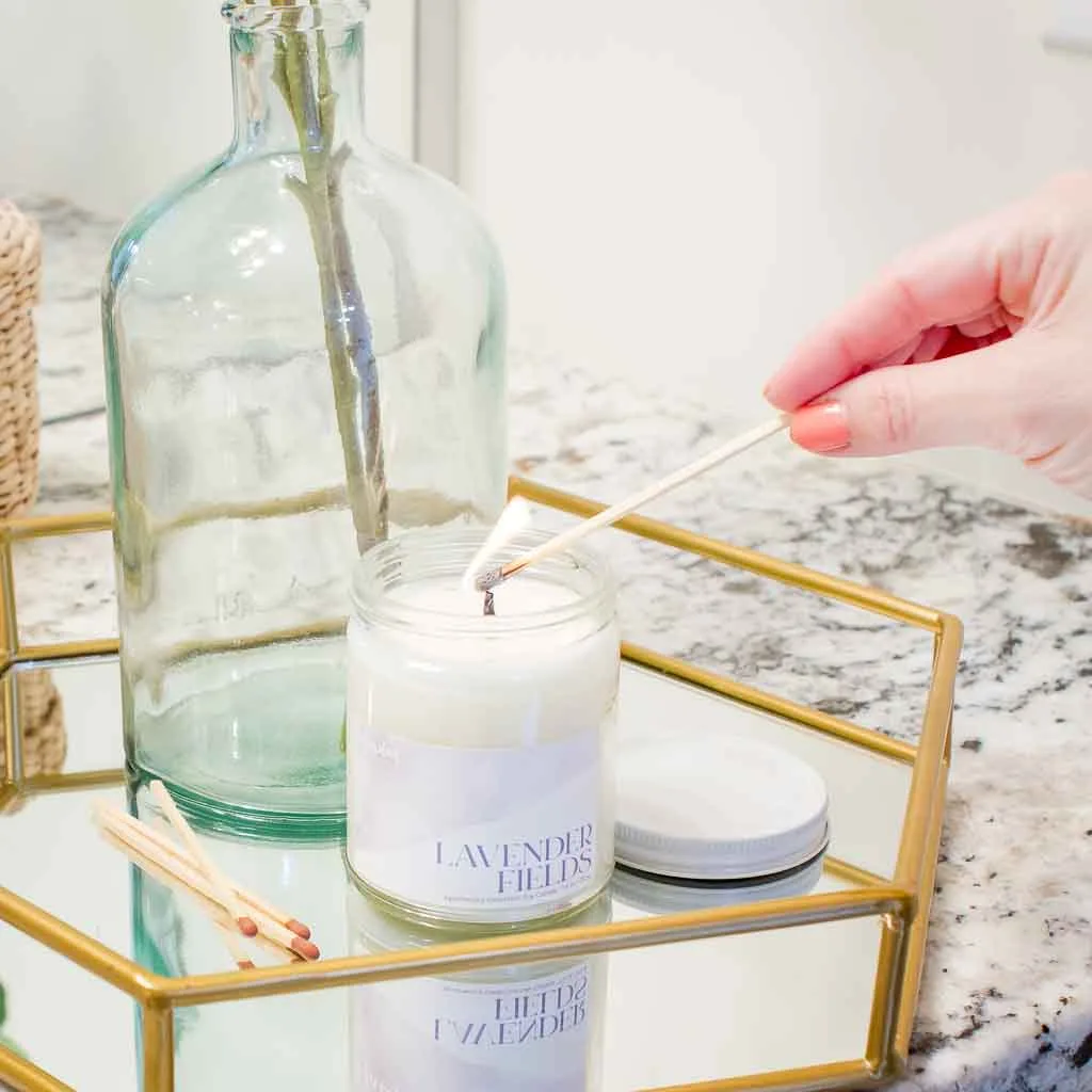 SOY WORKS Lavender Fields soy candle image 3