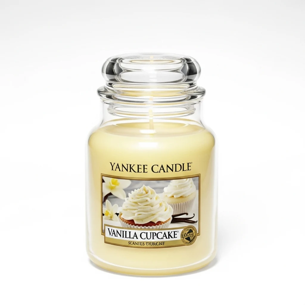 YANKEE CANDLE Vanilla Cupcake scented candle image 3
